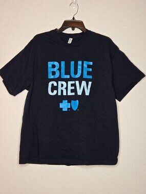 American Apparel Soft Cotton Graphic "Blue Crew" Tee XL Unisex